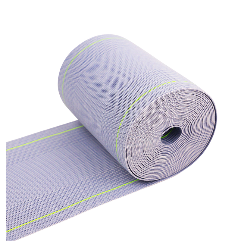 Élastique tricoté gris de 10 cm