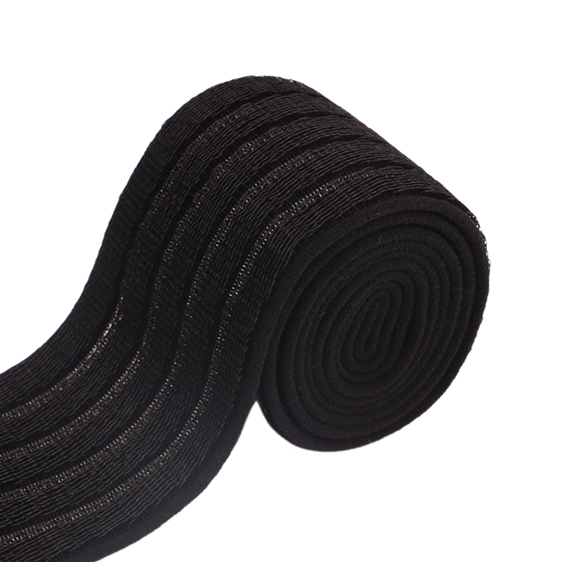 Panneaux élastiques Velcro noirs de 7 cm